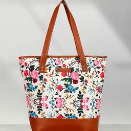 Lychee bags Beige & Brown Printed Shoulder Bag-11