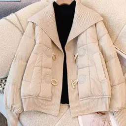 Alamode By Akanksha Women Beige Oliver Warm Padded Jacket-picture-13