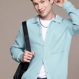 WROGN Self Design Comfort Fit Cardigan-image-13