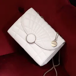 DressBerry Textured Structured Shoulder Bag with Quilted-9