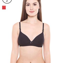 Bodycare Pack of 2 Assorted Lightly Padded T-shirt Bras E6552BCO-26