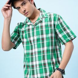 glitchez Chic Checkers Relaxed Fit Shirts-image-31