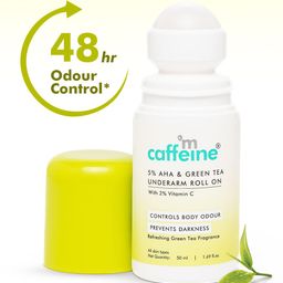 MCaffeine 5% AHA & Green Tea Underarm Roll On - 50ml-40