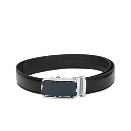 Pacific Gold Men Black Solid Leather Belt-image-26
