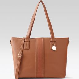 Mast & Harbour Textured Structured Shoulder Bag-18
