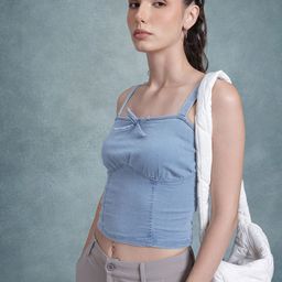 The Roadster Life Co. Chambray Corset Crop Top-picture-50