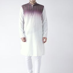 KISAH Men Multicoloured Printed Straight Kurta-13