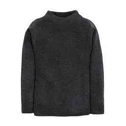 RVK Unisex Charcoal Grey Solid Sweater-image-13