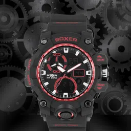 BOXER Men Black Analogue and Digital Watch BG00194-image-48