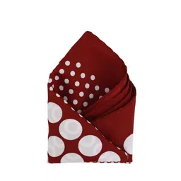 Calvadoss Men Maroon & White Printed Pocket Square-image-47