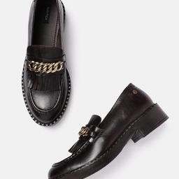 Nautica Women Loafers With Metallic & Fringe Detail-image-7
