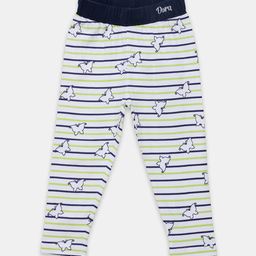 toothless Girls White & Blue Striped Lounge Pants-image-92
