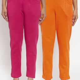 TAG 7 Women Acrylic Pack of 2 Wool Blend Ankle-Length Leggings Pants-picture-12