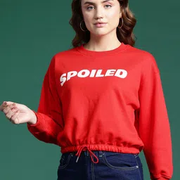 DressBerry Typography Print Sweatshirt-image-18