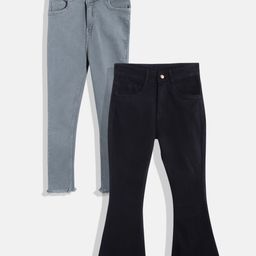 MANZON Girls Pack of 2 Slim Fit Stretchable Jeans-image-49