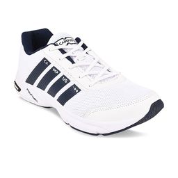 Campus Men White & Navy Blue Mesh Running Shoes-picture-38