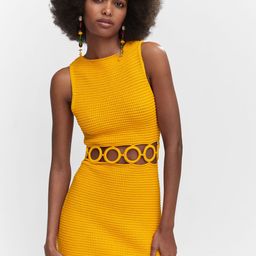 MANGO Crochet Hoop Cut-Outs Bodycon Mini Dress-image-28