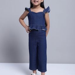 Superminis Girls Pure Cotton Top with Trousers-image-45