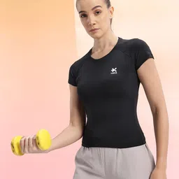 HRX by Hrithik Roshan Women Slim Fit Rapid-Dry Training T-shirt-picture-46