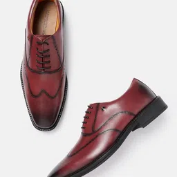 Van Heusen Men Leather Formal Oxfords-image-68