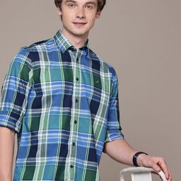 Nautica Pure Cotton Classic Fit Tartan Checked Casual Shirt-picture-38