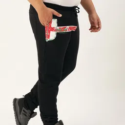 Masculino Latino Men Black Solid Gym Joggers-image-22