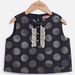 One Friday Girls Polka Dots Printed Casual Top-25