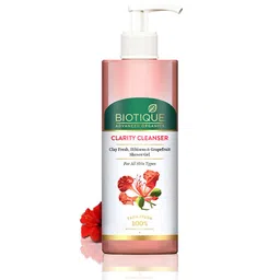 Biotique Advanced Organics Clarity Cleanser Shower Gel with Clay Fresh & Hibiscus - 200ml-46