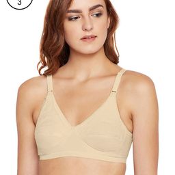 Bodycare Women Pack of 3 Beige Self Design Maternity Bra 5539S-picture-44