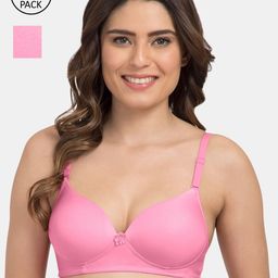 Tweens Pack of 2 Pink Solid Non-Wired Lightly Padded Everyday Bras TW-9199-picture-19