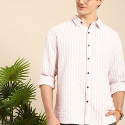 Mast & Harbour Men Striped Casual Shirt-image-26