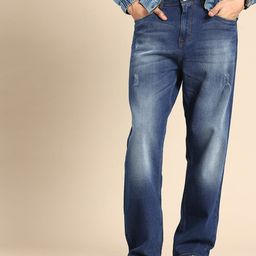 Being Human Men Radon Anti Fit Low Distress Heavy Fade Stretchable Jeans-image-3