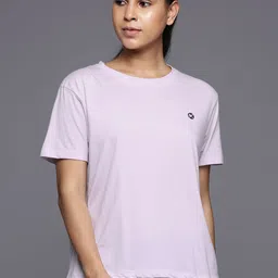 HRX by Hrithik Roshan Women Printed Pure Cotton Yoga T-shirt-image-80