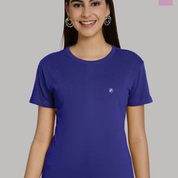Friskers Women Blue & Purple 2 Slim Fit T-shirt-image-94