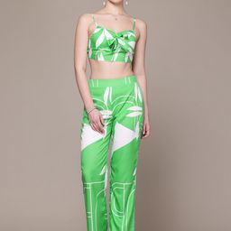 bebe Vibrant Vacay Abstract Printed Knot Detail Co-Ords-image-29