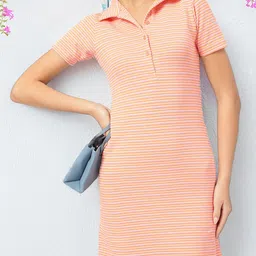 DressBerry Sporty Chic Striped TShirt Dress-image-42