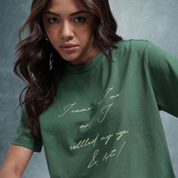 The Roadster Life Co. Typography Printed Boxy T-shirt-image-12