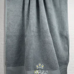RANGOLI Grey 540 GSM Pure Cotton Soft Bath Towels-74