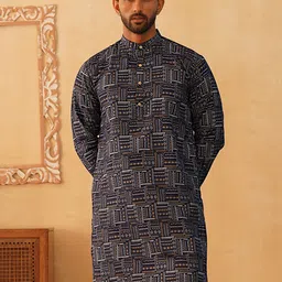 Jompers Men Geometric Printed Kurta-picture-15