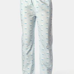 Smugglerz Men Blue Printed Lounge Pants-image-5