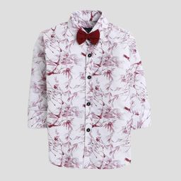 Polka Tots Boys Floral Printed Cotton Casual Shirt-image-78