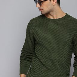 Levis Pure Cotton Self Design Textured Pullover Sweaters-picture-29