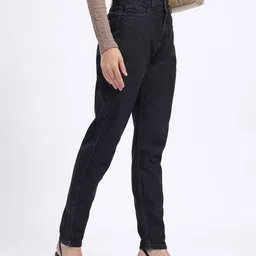 glitchez Women High-Rise Mom Fit Jeans-image-10