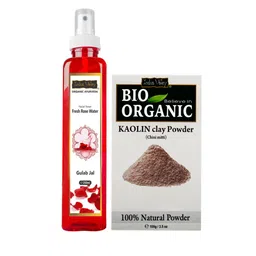 Indus Valley Bio Organic Kaolin Face Pack Powder & Ayuveda Fresh Rose Toner-67