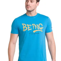 Being Human Typography Printed Round Neck T-Shirt-image-87