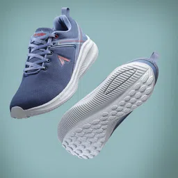 Action Men Blue Mesh Running Shoes-image-60