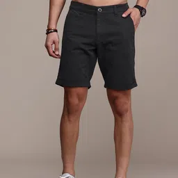 Roadster Men Solid Chino Shorts-image-23