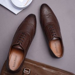 louis stitch Men Leatherette Brogue Formal Shoes-picture-40