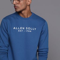 Allen Solly Men Blue & White Printed Sweatshirt-image-72