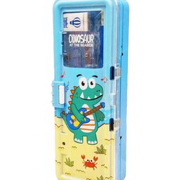 YK Double Layer Geometry Box With Stationery Set-image-2